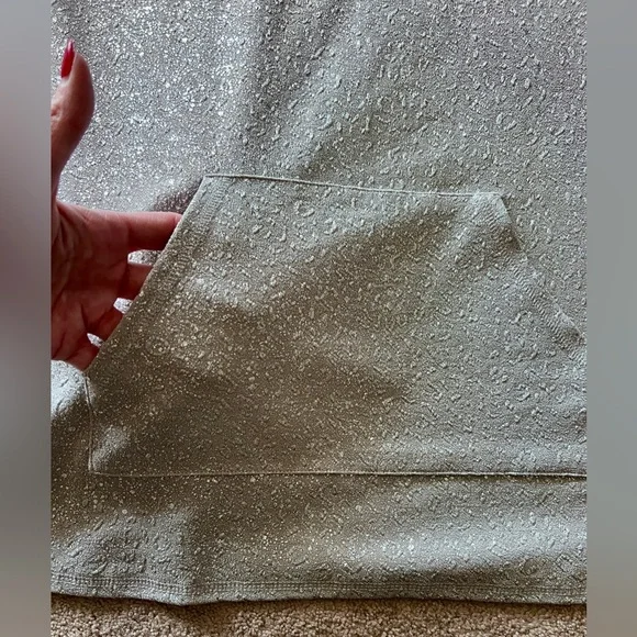 Ruby Rd. Metallic Gray Textured Top with Drawstring - Picture 3 of 4